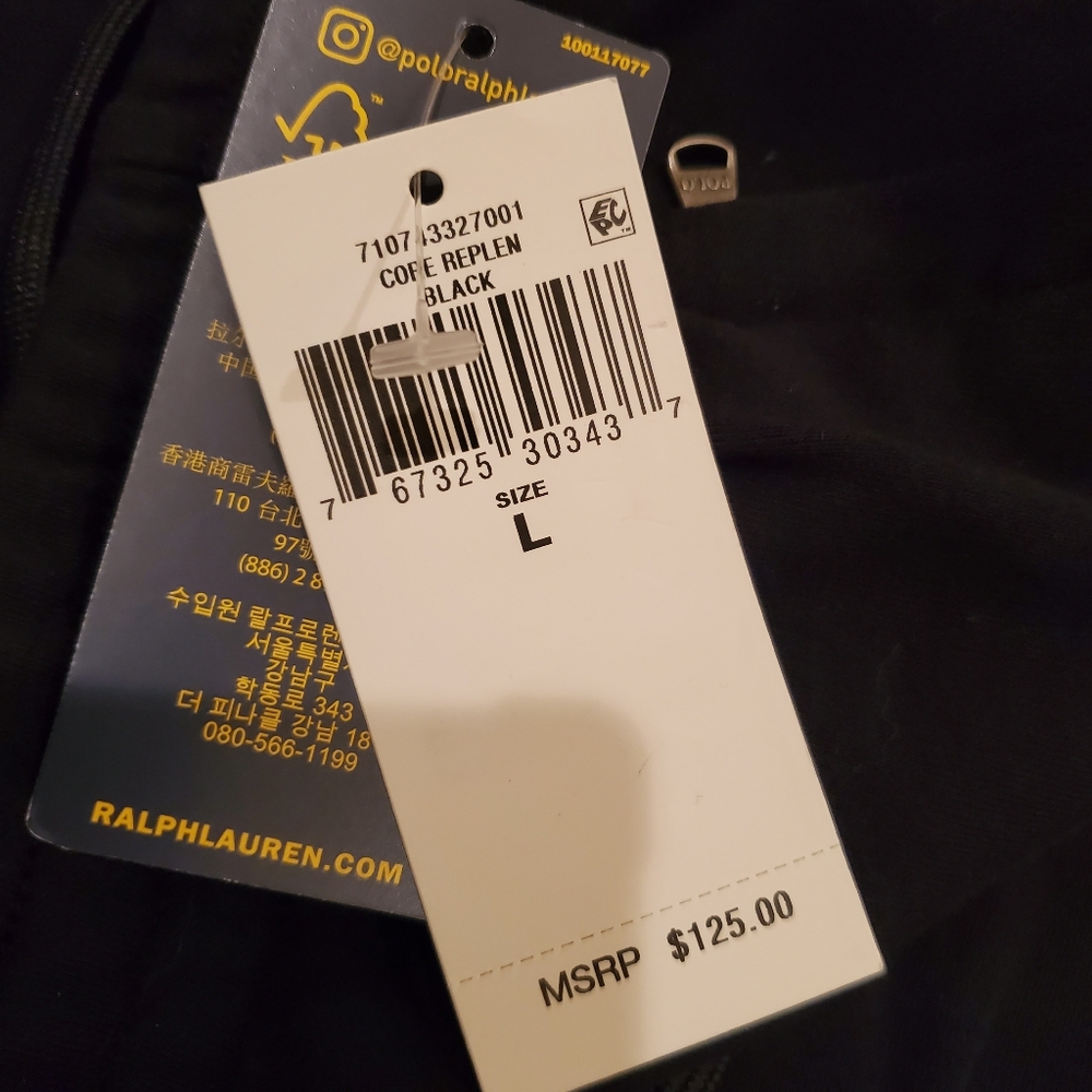 NWT Polo Ralph Lauren replen core black white active jogger pants men's L - Picture 7 of 16